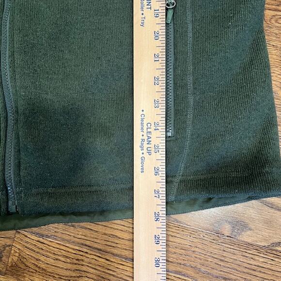 Marmot Backroad Fleece Jacket Mens L Army Green Elbow Shoulder Patches Full Zip - Picture 6 of 10